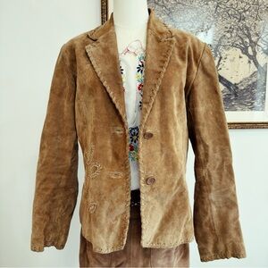 ✨ VINTAGE suede leather jacket